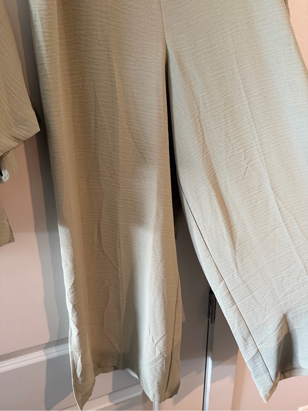 Adrianna Papell Sage Green Wide-Leg Jumpsuit - Picture 5 of 5